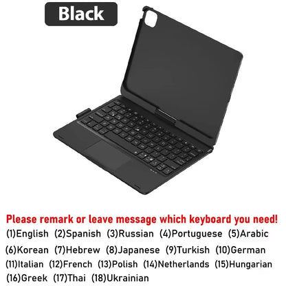 Magic Keyboard Case for iPad – Air 11/13, Pro 11/12.9, iPad 10th/7th-9th Gen, Backlit