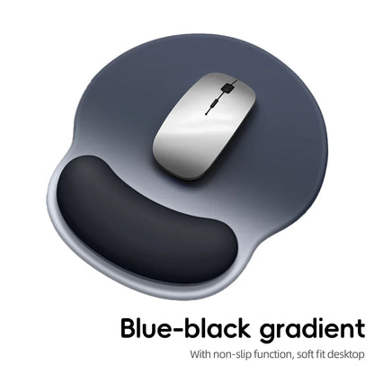 Gradient Mouse Pad with Wrist Rest – Soft Gaming Mousepad for PC & Laptop, Pink/Black/Blue