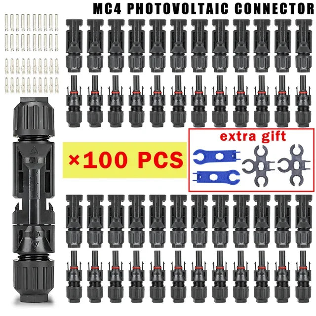Solar Panel Connector Kit 1000V 30A – PV MC4 Connectors 2.5/4/6mm²