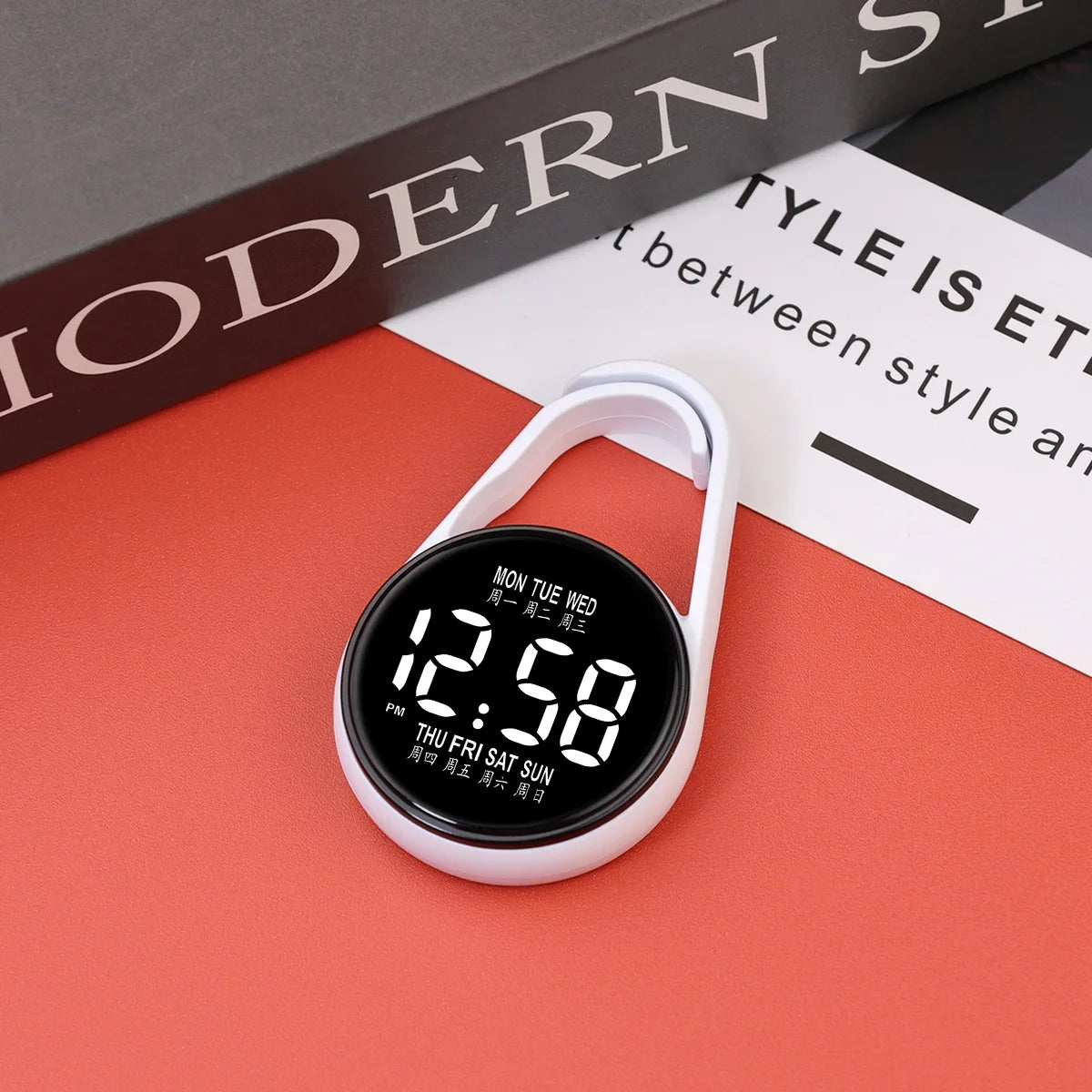 LED Electronic Hanging Pocket Watch | Night Light Digital Display