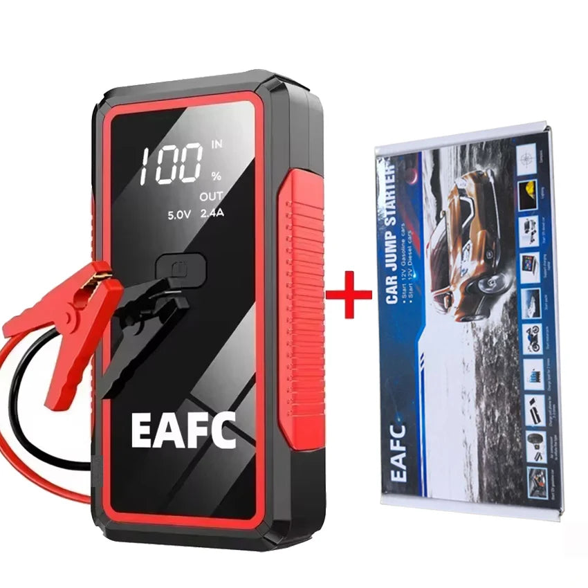 Car Jump Starter 600A-2000A | 12V Portable Battery Booster & Power Bank for Emergency Start (EAFC)