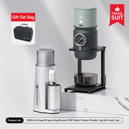 STARSEEKER EDGE Mini Portable Coffee Grinder – 38mm Cone Burr, Type-C