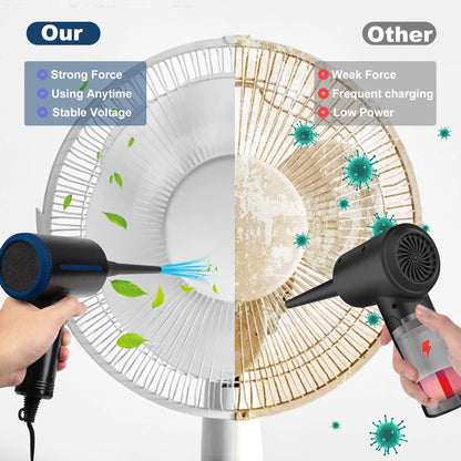 ATENGO TD08 500W Electric Air Duster – Cordless Handheld Blower & Vacuum for PC, Car, Desk