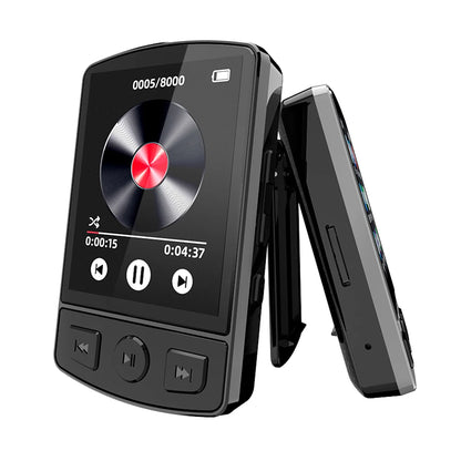 Portable Bluetooth 5.2 MP3/MP4 Music Player – 1.8" Screen, FM Radio, E-Book, Recorder, Clip Sport Walkman