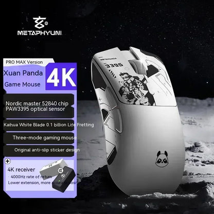 Metaphyuni Metapanda P1 Pro Wireless Gaming Mouse – PAW3395, Low Latency, Lightweight, Ergonomic