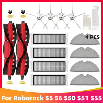 Roborock S5 MAX / S6 MAX / S6 MAXV Accessories | HEPA Filter, Brush, Mop, Water Tank
