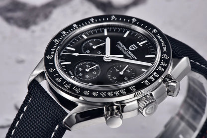 PAGANI DESIGN 1701 V5 Men's Luxury Quartz Chronograph Watch – AR Sapphire Glass, 100M Waterproof