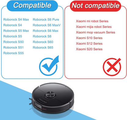 Roborock S5 / S6 / S50 / S5 Max / S6 Pure Main Brush | Xiaomi E20–E35 Compatible | Multi-Pack