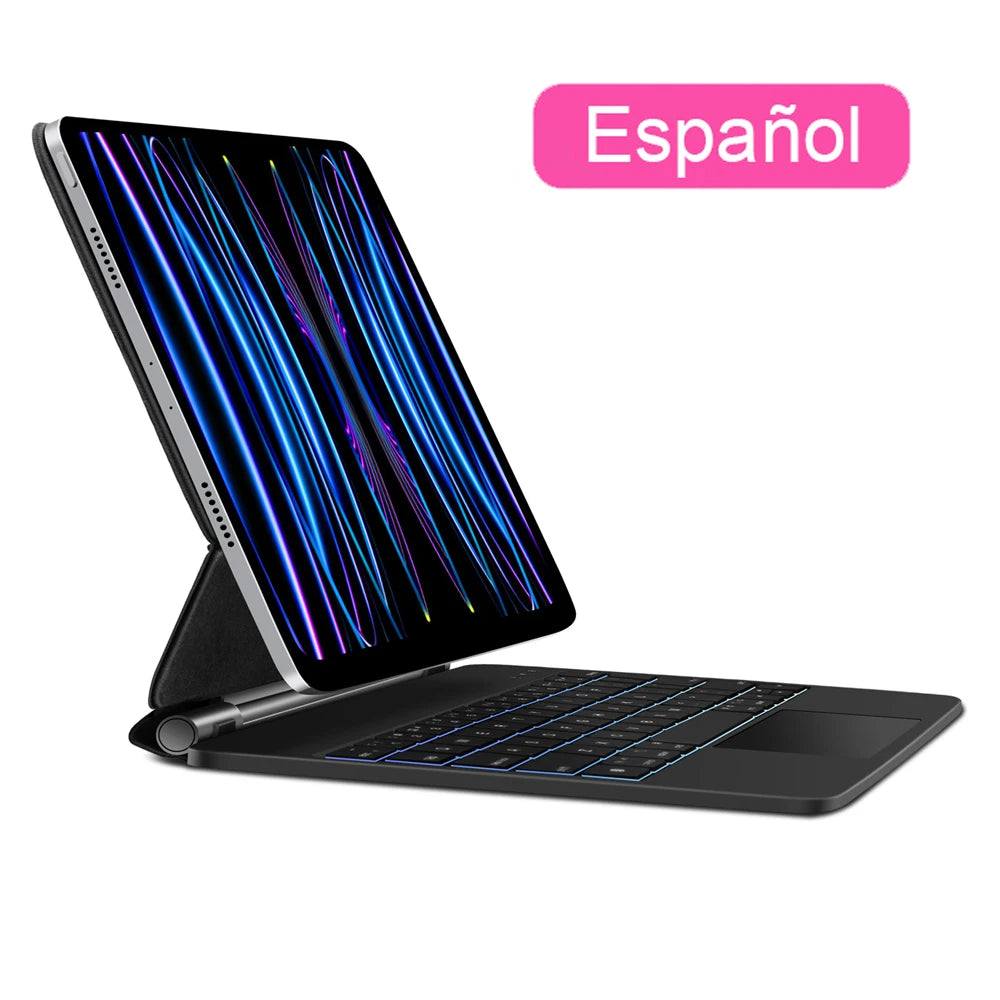 GOOJODOQ Magic Keyboard for iPad Pro 11" / Air 11" M2 M3 | Floating Stand | Bluetooth | Multi-Language