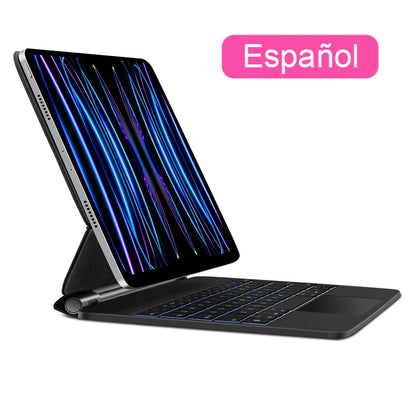GOOJODOQ Magic Keyboard for iPad Pro 11" / Air 11" M2 M3 | Floating Stand | Bluetooth | Multi-Language