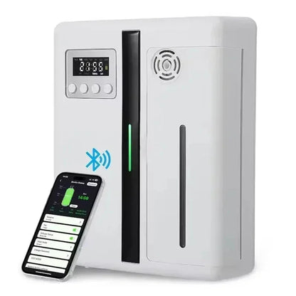 Bluetooth Smart Aroma Diffuser — 300m³ Coverage, Hotel & Home Air Freshener, Electric Fragrance Distributor