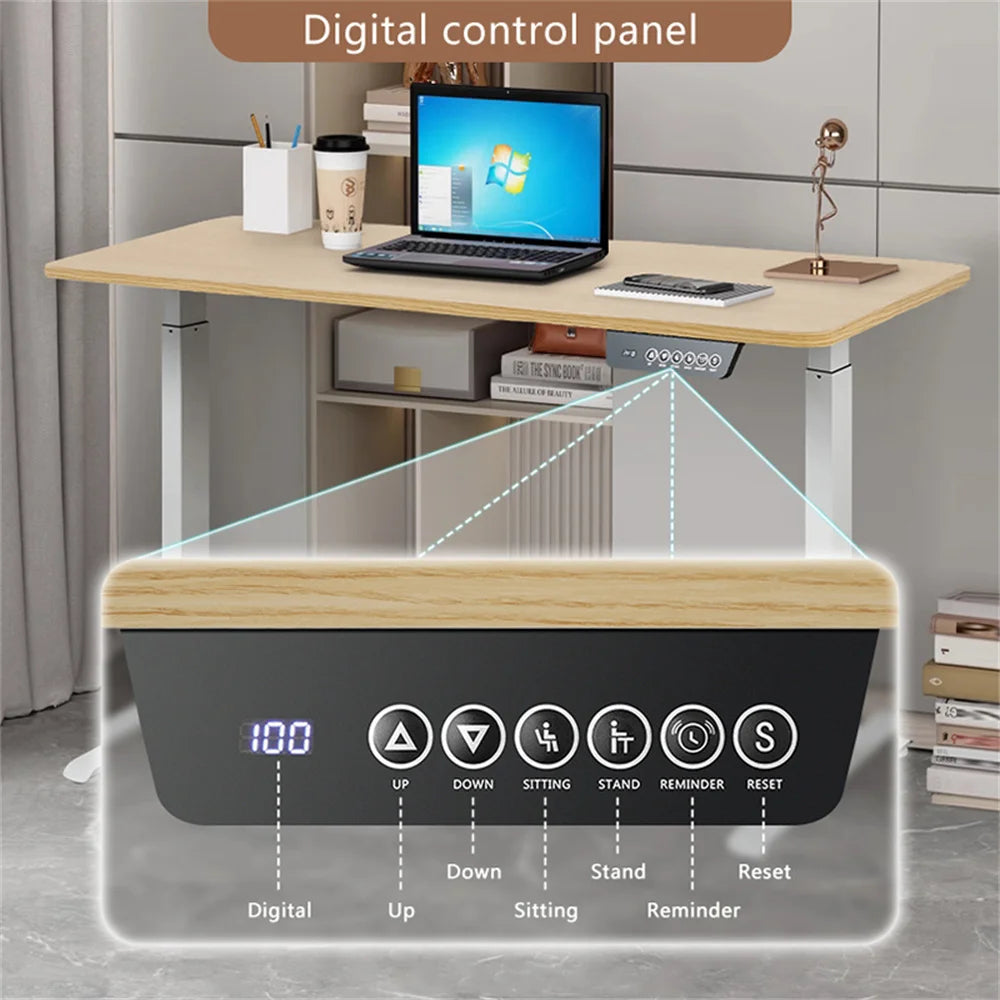 Smart Electric Standing Laptop Computer Motion Desk Height Adjustable Desk Lifting Table Standing Desk Sit Desk Home Office