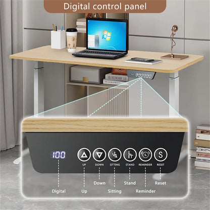 Smart Electric Standing Laptop Computer Motion Desk Height Adjustable Desk Lifting Table Standing Desk Sit Desk Home Office