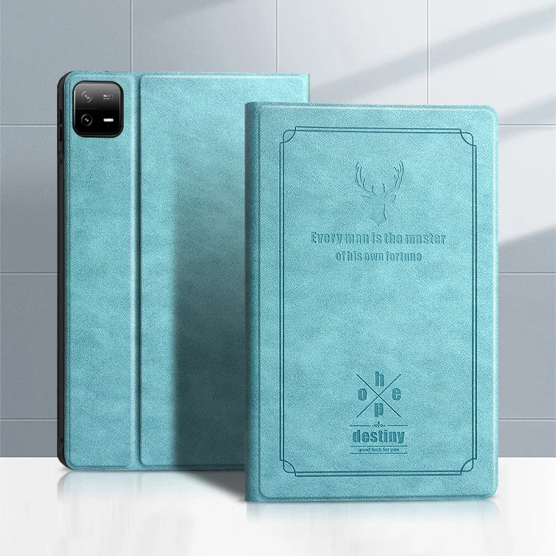 Slim Retro Stand PU Leather Case for Xiaomi Mi Pad 4 / Redmi Pad 5 Pro / Pad 5 / Pad 6