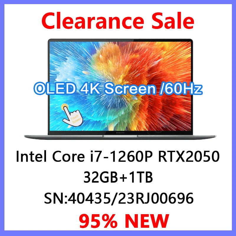 Xiaomi Redmi Book Pro 16 2025 — Intel Ultra 5-225H, 32GB RAM, 1TB SSD, 3.1K 165Hz