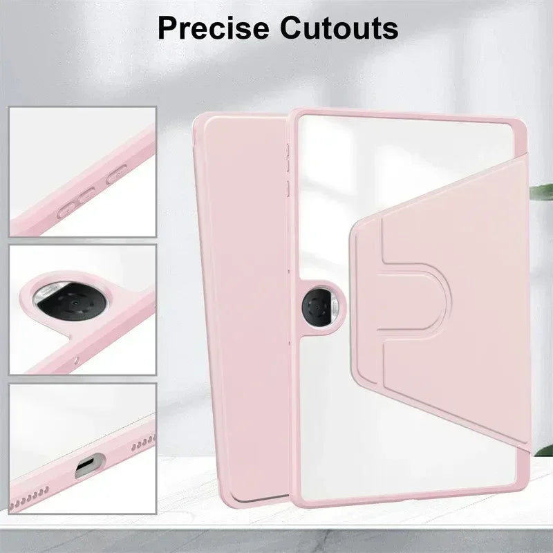 360° Rotating Luxury Flip PU Leather Case for OnePlus Pad Go / OPPO Pad Neo Air 2 11.4"