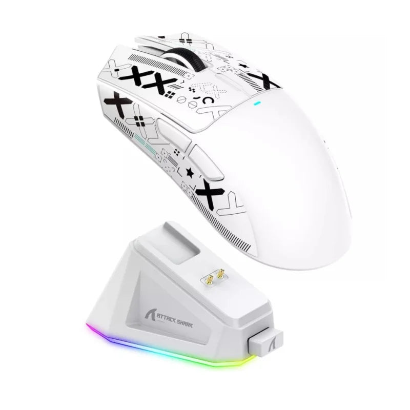 ATTACK SHARK X11 Wireless Gaming Mouse – 22K DPI, 59g, RGB, Tri-Mode (2.4G/BT/Wired) + Charging Dock