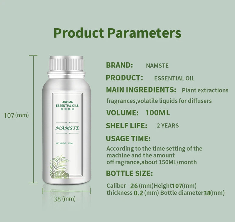 Hotel Room Fragrance Oil Refill – 100ml & 500ml Scenting Device Essential Oil for Home & Car