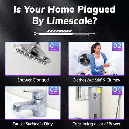 BriskSpring Physical Water Descaler – No Salt, No Chemicals, Anti-Scale & Anti-Rust