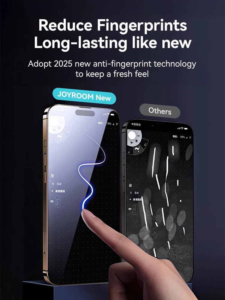 Joyroom Anti-Spy Privacy Screen Protector for iPhone 17 Pro Max / 17 Pro / 17 Air | Tempered Glass Film
