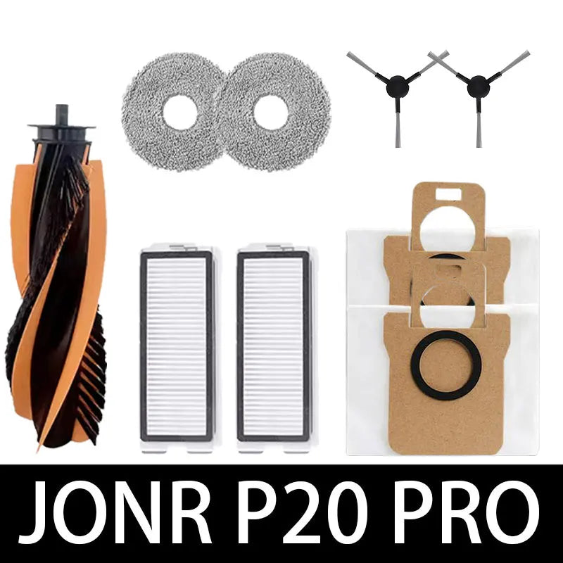 JONR P20 PRO / T5 Pro Robot Vacuum Spare Parts – Brush, Filter & Mop Replacement