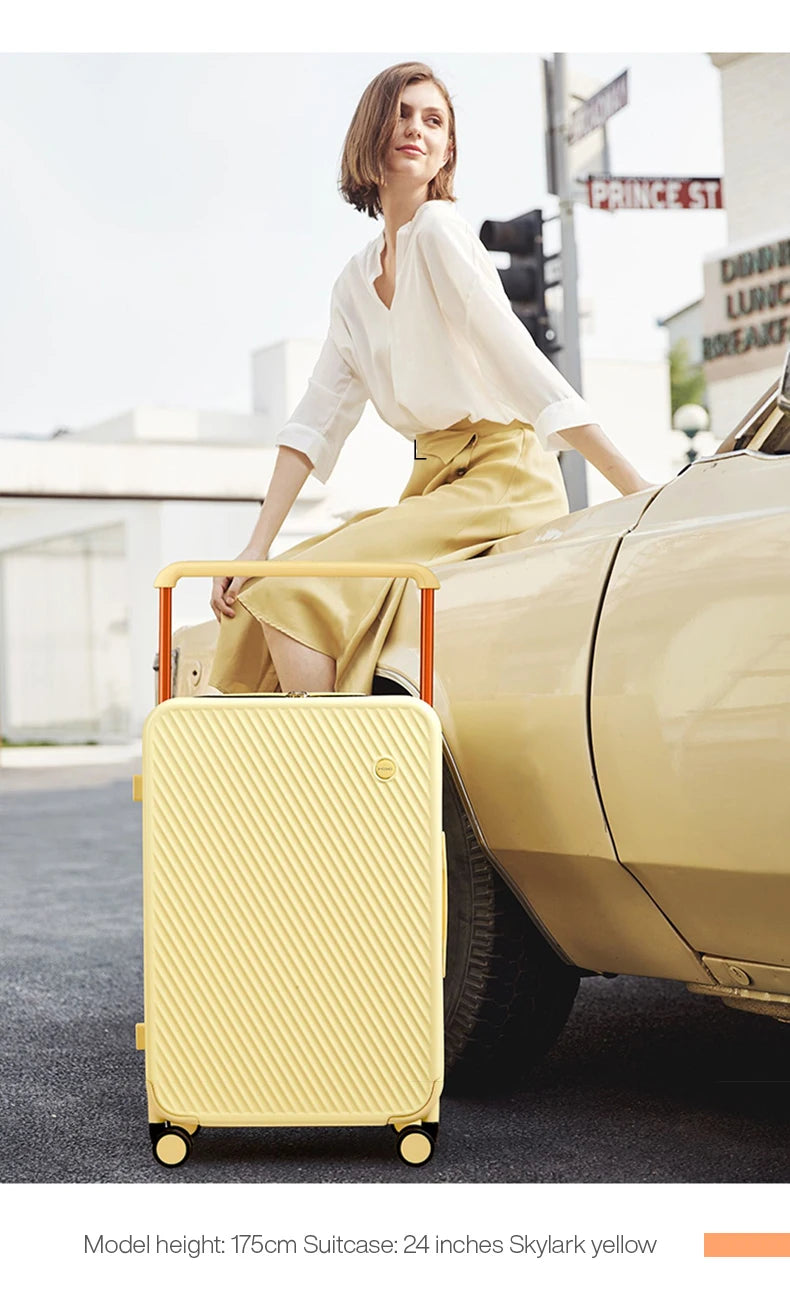 Mixi Wide Handle Hardside Suitcase M9276