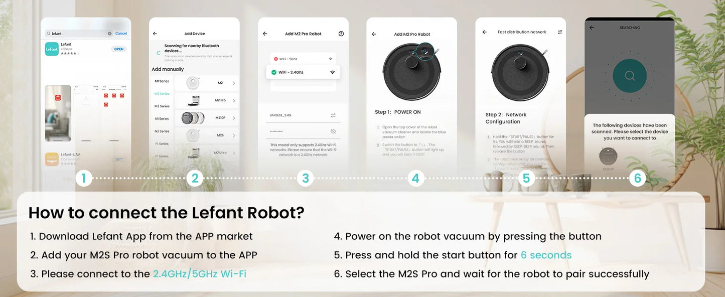 Lefant M2S Pro Robot Vacuum Cleaner – 10000Pa, Laser Navigation, Auto Dust Station