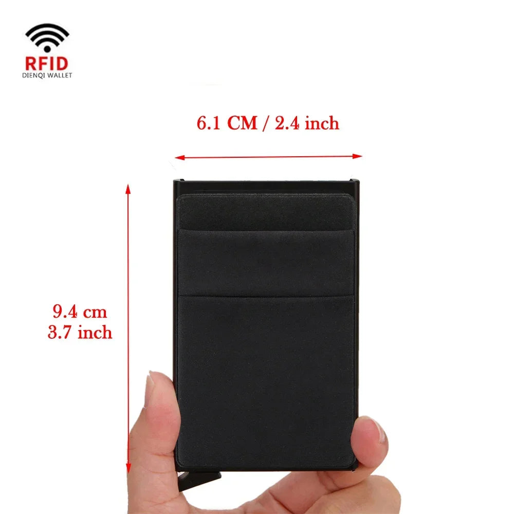 RFID Blocking Slim Metal Card Holder Wallet