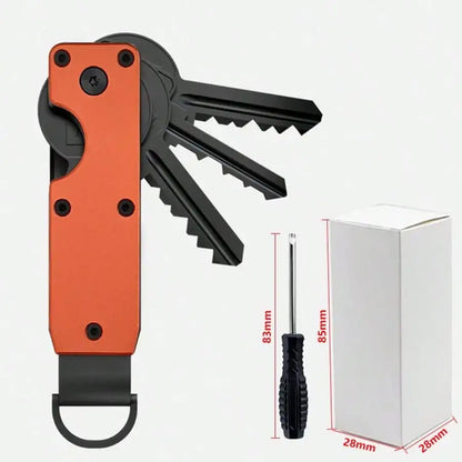 Aluminum Alloy Key Organizer – Compact EDC Keychain