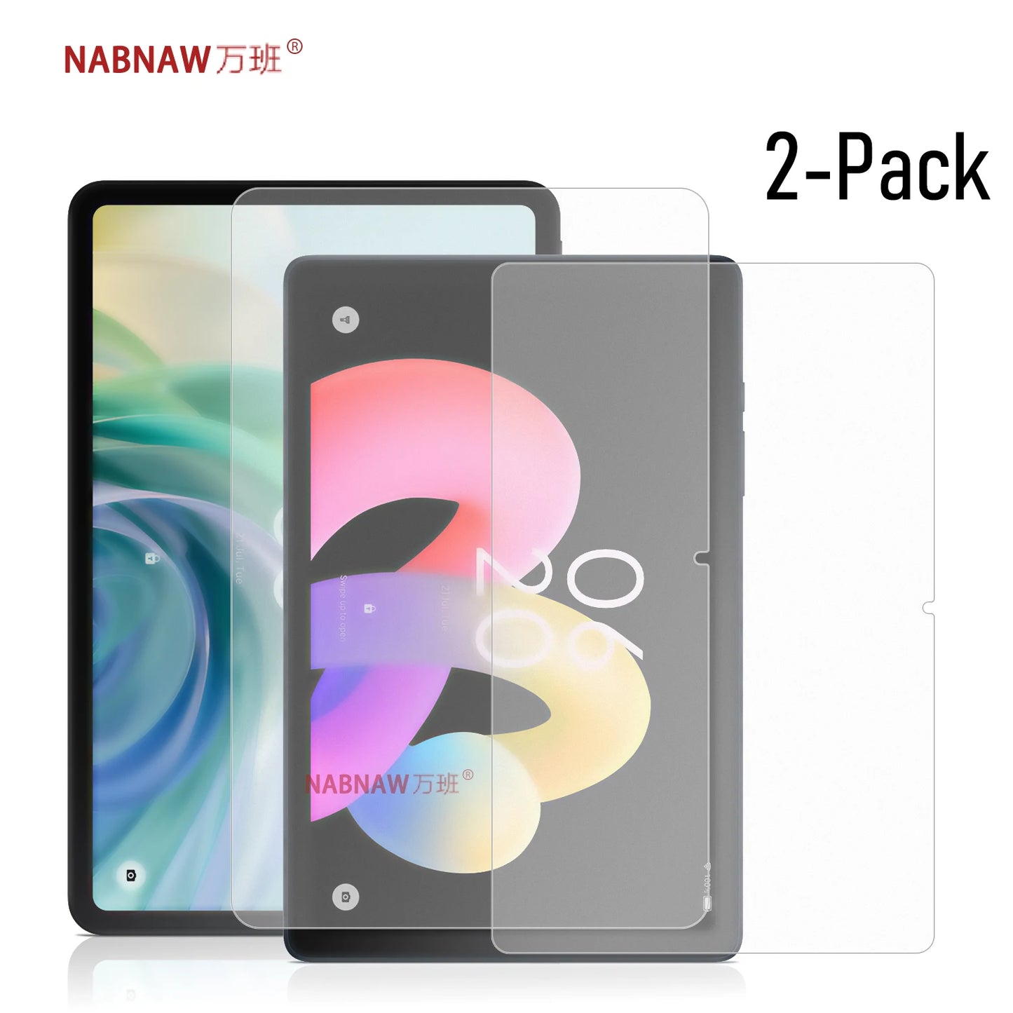 TCL Tab Tempered Glass Screen Protector 2-Pack – NXTPAPER 11, Tab 10L Gen2/3/4, Tab 11 FE