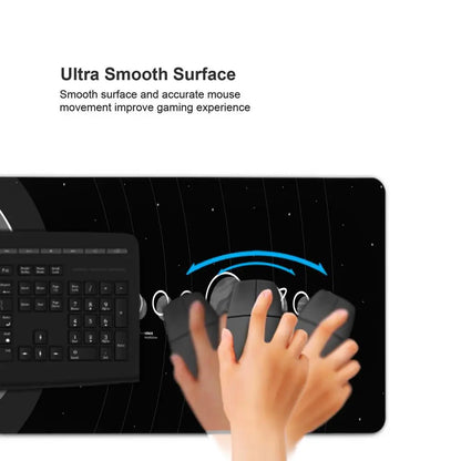 Universe Space Solar System XXL Gaming Mouse Pad – Rubber Deskmat, Multiple Sizes