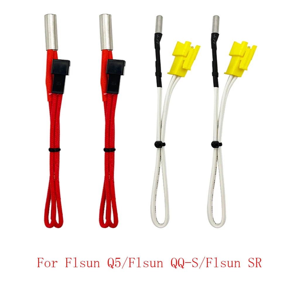 HzdaDeve NTC 100K Thermistor & Heating Rod Kit for Flsun Q5 / QQ-S / SR / V400 3D Printer