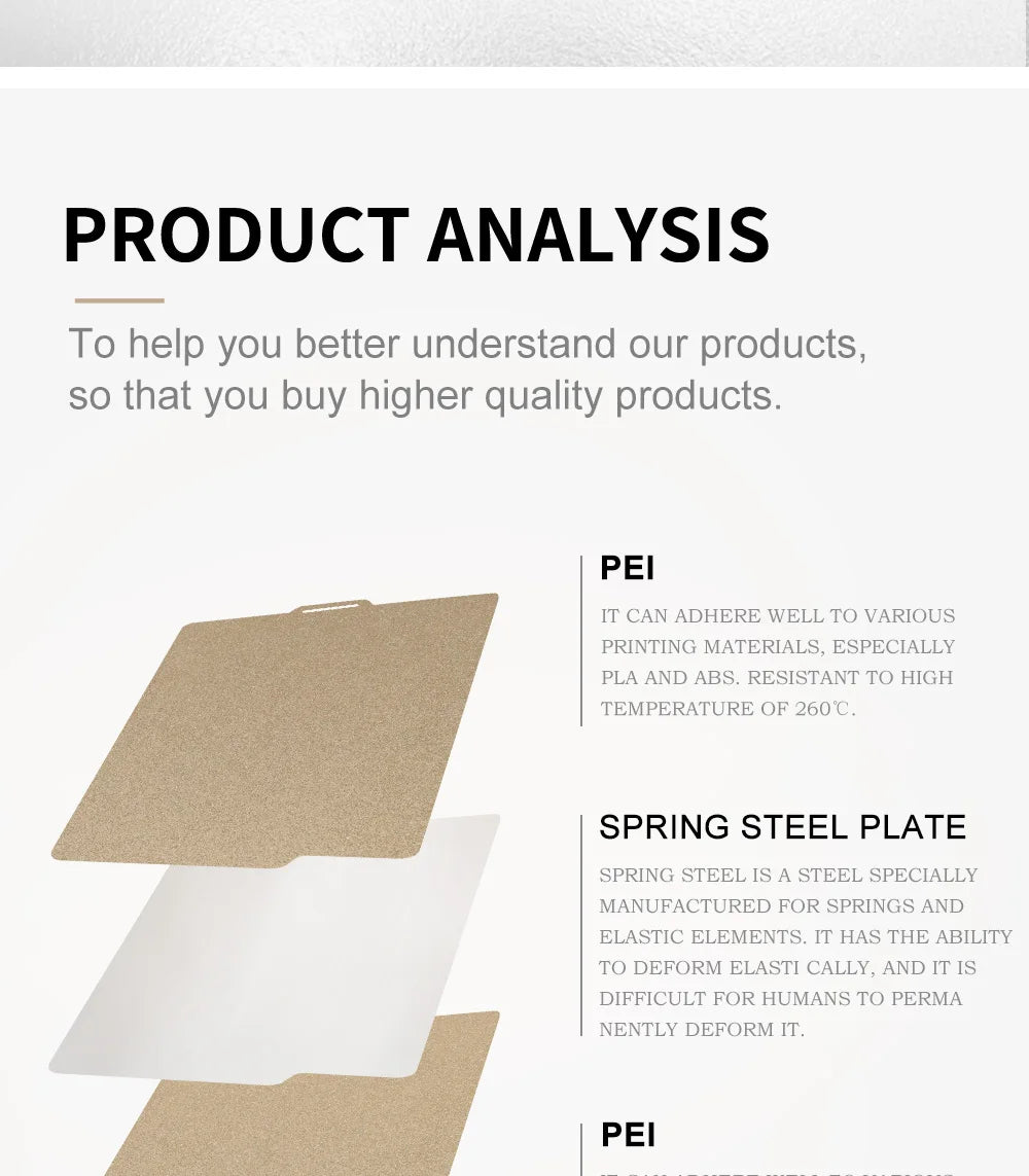 Bambu Lab Build Plate – PEI / PET / PEO 257x257mm | Double-Sided Spring Steel | X1 P1P A1