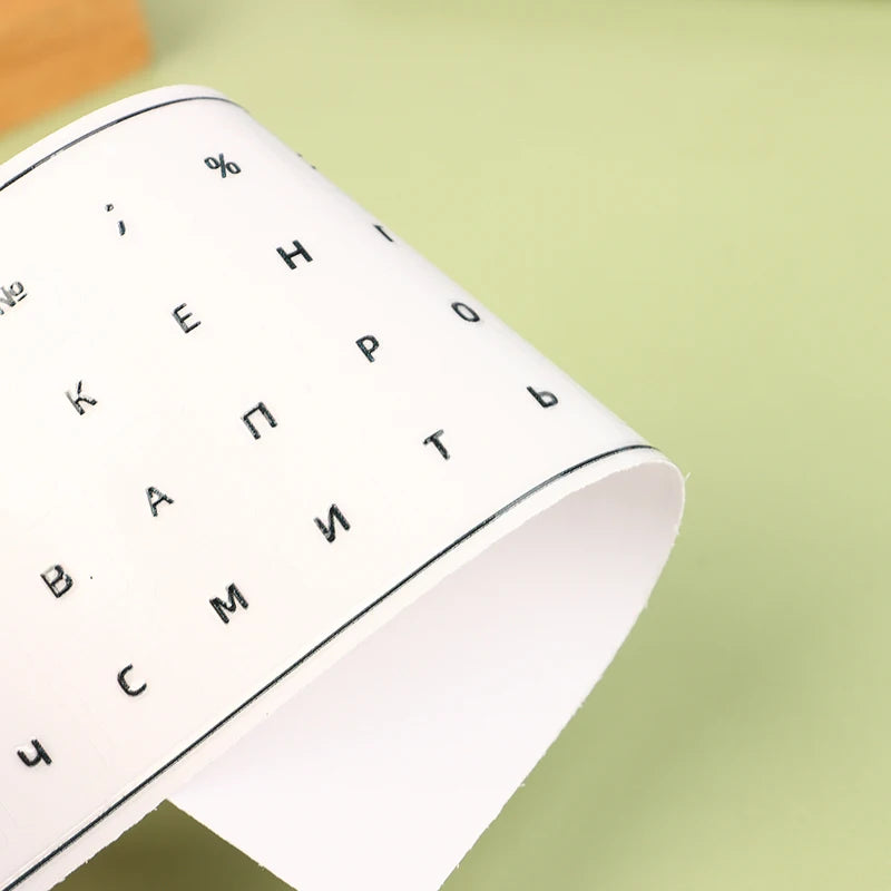R.E.D. Shopping Russian language tear-off film keyboard sticker on desktop laptop keys, universal side engraving for computer keyboards