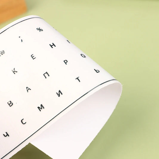 R.E.D. Shopping Russian language tear-off film keyboard sticker on desktop laptop keys, universal side engraving for computer keyboards