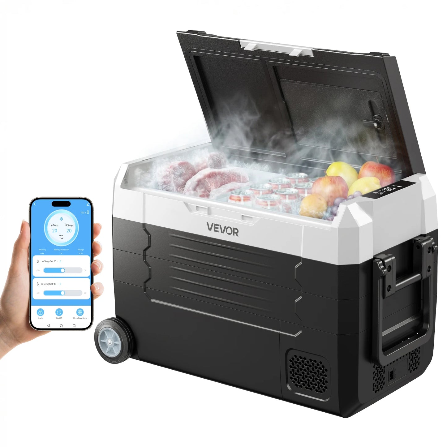 SucceBuy Portable Car Refrigerator & Freezer | 20–55L | DC 12V/24V & AC 110-240V | EU Stock