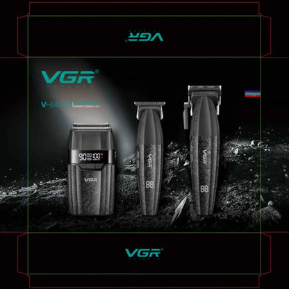 VGR V-640 Professional Hair Clipper | 9000 RPM | Cordless | Metal Body | Men's Trimmer