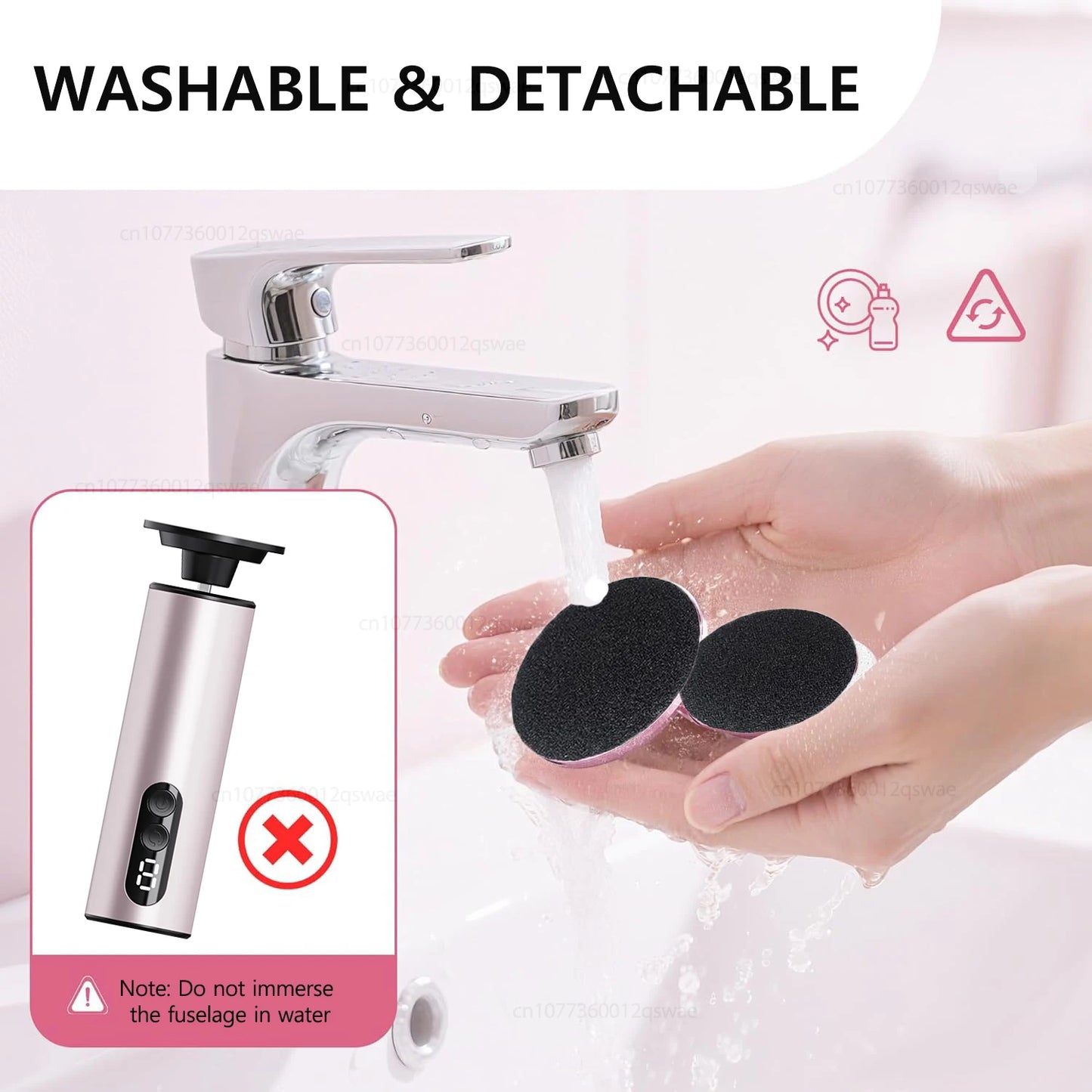 Electric Foot File Rechargeable – Pedicure Callus & Dead Skin Remover for Heels