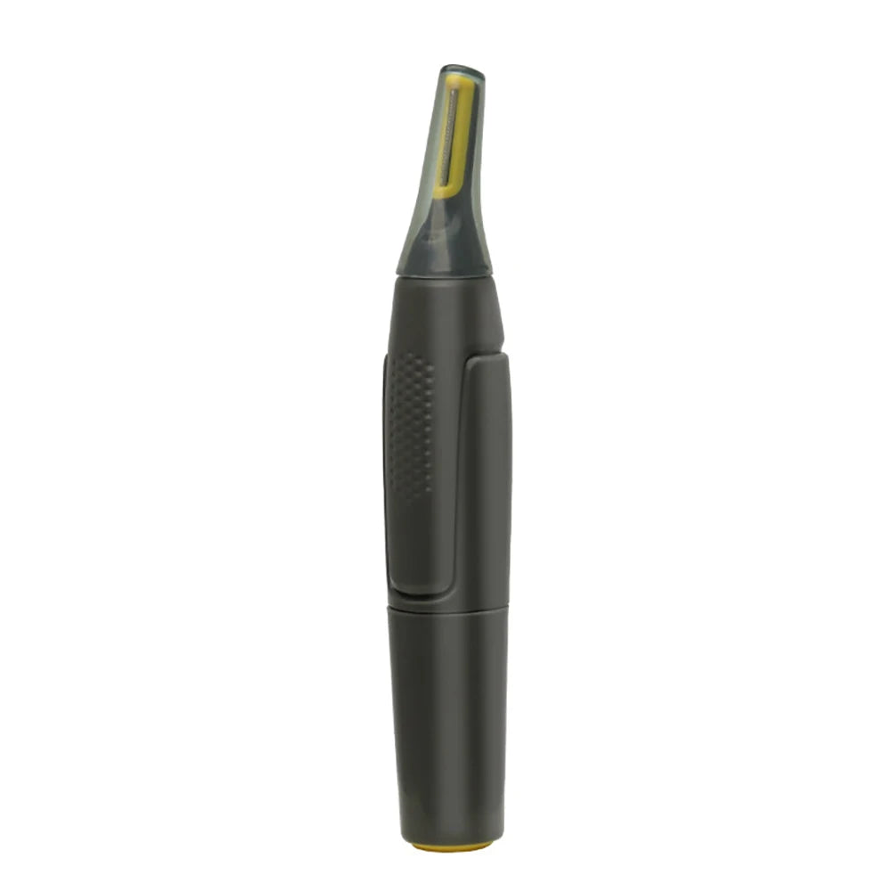 R.E.D. Shopping ultra-thin electric nose hair trimmer for men, compact, waterproof, and safe for ear and nose grooming.