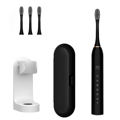 Xiaomi 6 Gear Sonic Electric Toothbrush with 8 replaceable brush heads, waterproof design, and rechargeable smart oral care device