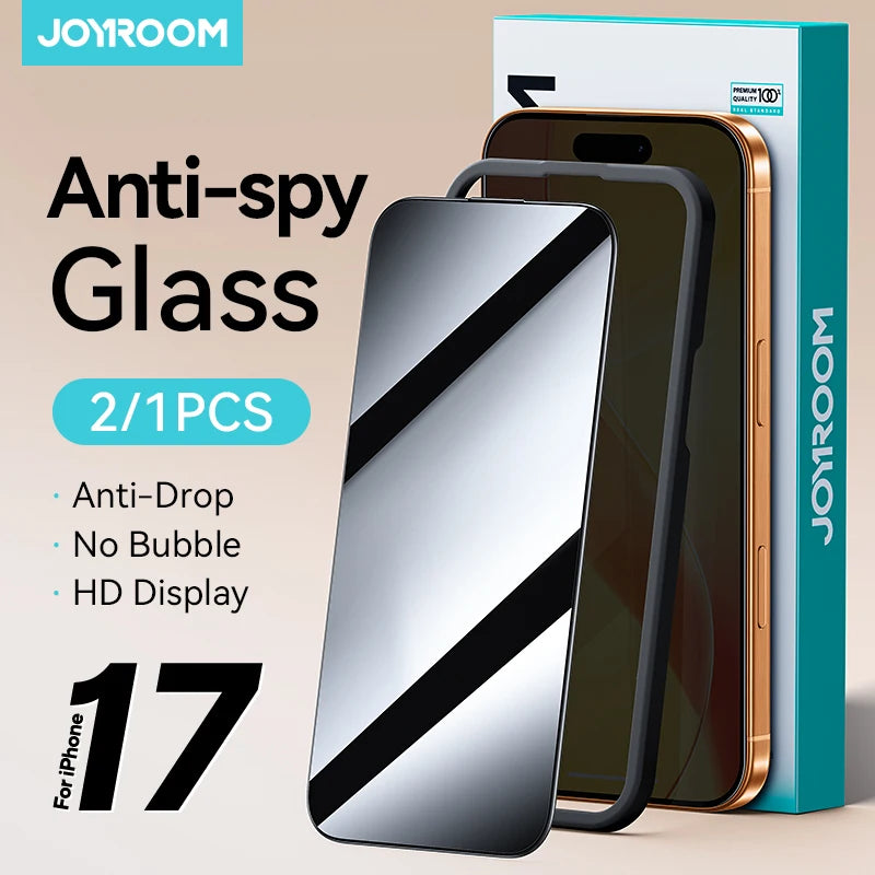 Joyroom Anti-Spy Privacy Screen Protector for iPhone 17 Pro Max / 17 Pro / 17 Air | Tempered Glass Film