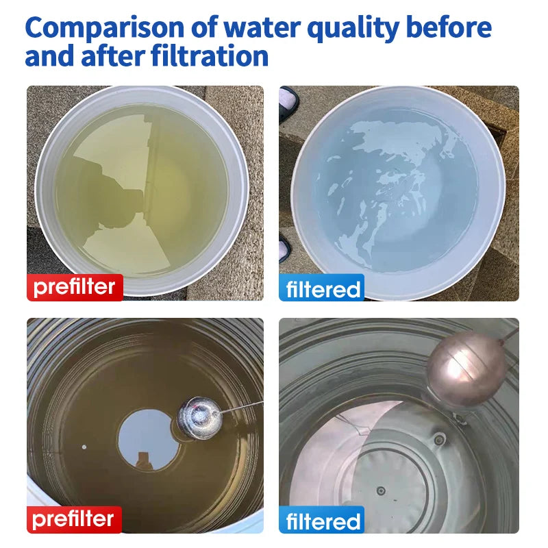 Whole House UF Water Purifier – 0.01μm PVDF Membrane, 1500L Stainless Steel Mineral Filter