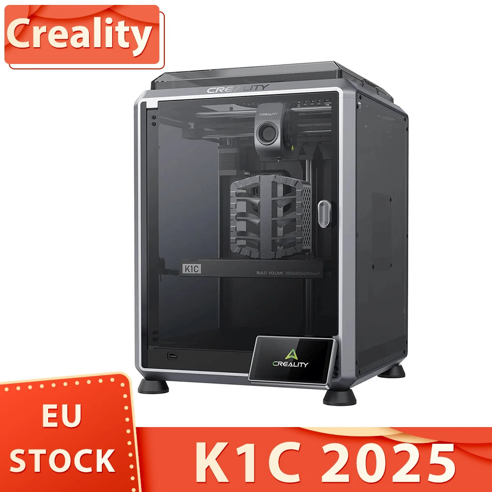 Creality K1C 3D Printer 2025 – 600mm/s, 0.1mm Precision, 300°C Nozzle, AI Camera, Auto Calibration