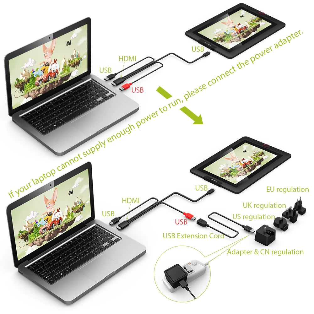 R.E.D. Shopping XPPen Artist 12 Pro 11.6-inch graphics drawing tablet with display, stylus, and tilt support.