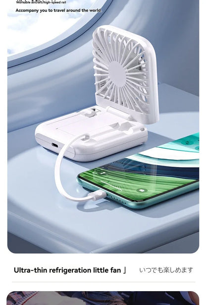 Portable Foldable USB Neck Fan 2025 – Handheld Semiconductor Cooling, Outdoor & Desktop