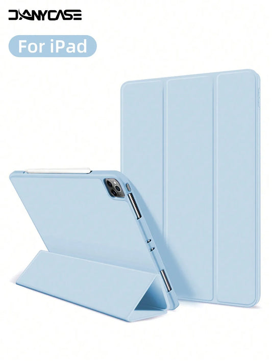 iPad Protective Case with Pencil Slot – Fits iPad A16, Air 11"/13", Pro 11"/13", Mini 6 & More