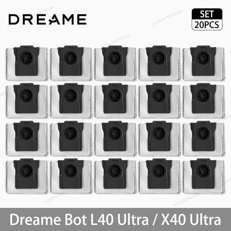 Dreame L40 Ultra / X40 Ultra Robot Vacuum Spare Parts – Brush, Filter, Mop & Dust Bag