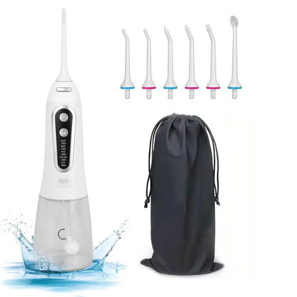 Oral Irrigator USB Rechargeable Water Flosser 300ml – Portable Dental Water Jet for Teeth & Oral Care