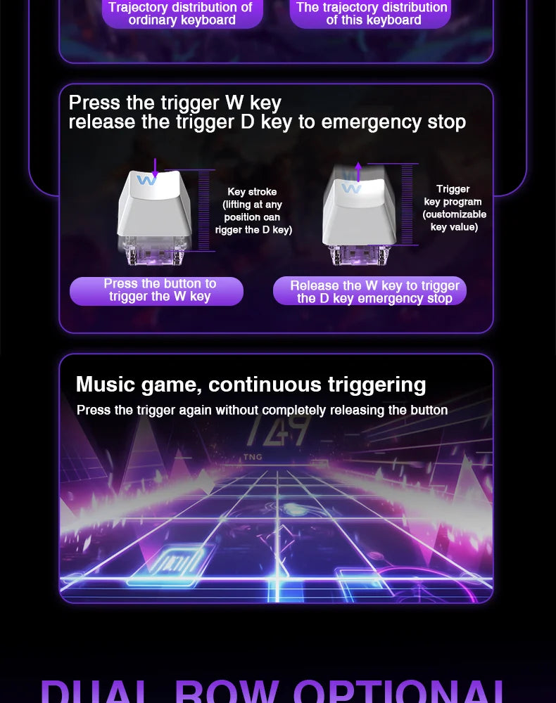 AULA WIN60 HE Magnetic Switch Keyboard – Rapid Trigger, 8K Polling, Hot-Swap, RGB, 60% Layout