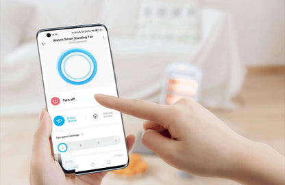 Xiaomi MIJIA Floor Fan — 7 Blade, 90° Wide-Angle Oscillation, Mi Home APP Control, Wired
